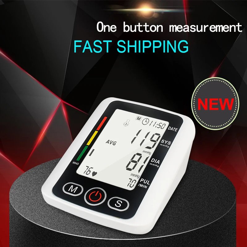 Sphygmomanometer Homeuse Health Care Digital Lcd Wrist & Upper Arm Blood Pressure Monitor Heart Beat Automatic Meter Machine
Sphygmomanometer Homeuse Health Care Digital Lcd Wrist & Upper Arm Blood Pressure Monitor Heart Beat Automatic Meter Machine