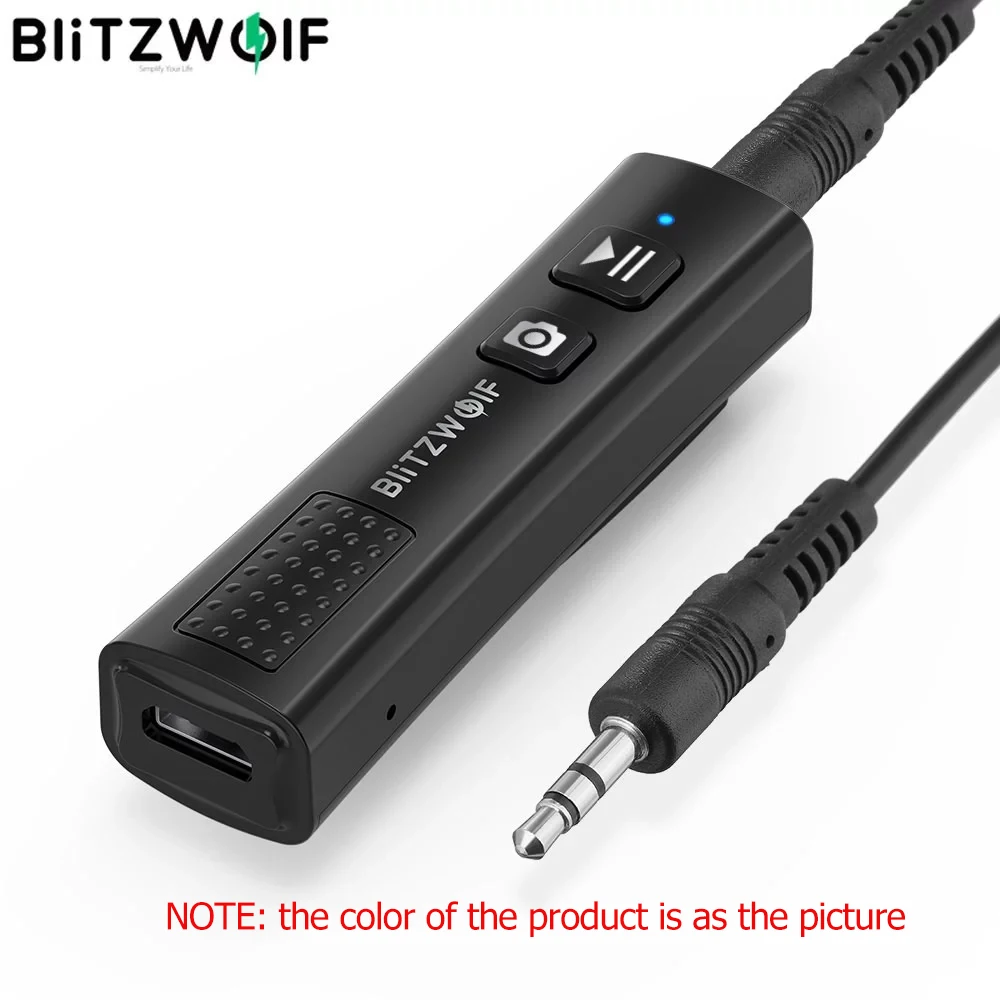 BlitzWolf Wireless V5.0 USB Audio bluetooth-compatible Receiver Wireless Adapter Stereo Audio 3.5mm Jack For Headphone TV PC
BlitzWolf Wireless V5.0 USB Audio bluetooth-compatible Receiver Wireless Adapter Stereo Audio 3.5mm Jack For Headphone TV PC