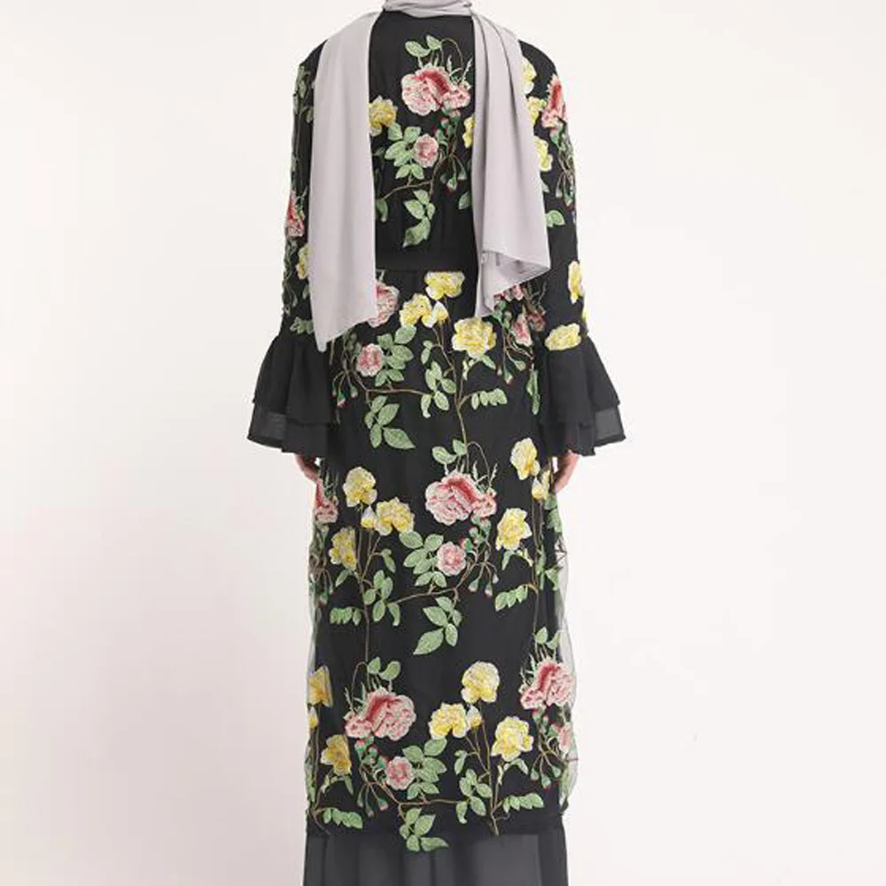 Muslim Abaya Women Islamic Clothing Floral Embroidery Long Kimono Cardigan Kaftan Dress Caftan Dubai Abaya Robe Musulmane Femme
Muslim Abaya Women Islamic Clothing Floral Embroidery Long Kimono Cardigan Kaftan Dress Caftan Dubai Abaya Robe Musulmane Femme
