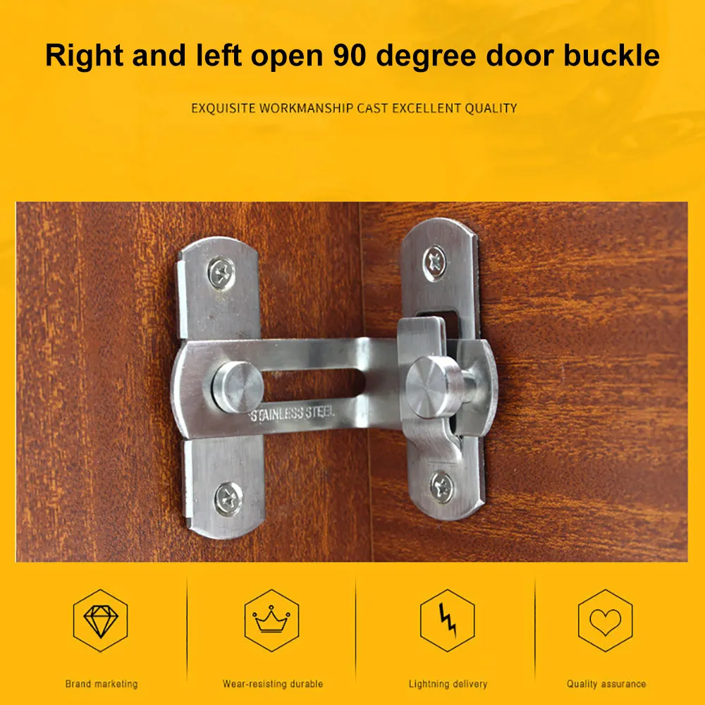 Hasp Latches Sliding Door Chain Locks Security Tools Hardware Window Cabinet Hotel Household Anti-Theft | Обустройство дома