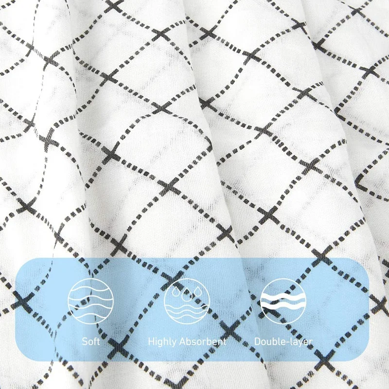 Baby Swaddle Blanket Newborn, Bamboo Muslin Swaddle Blankets Unisex, Swaddle Wrap Soft Silky Neutral Receiving Blanket
Baby Swaddle Blanket Newborn, Bamboo Muslin Swaddle Blankets Unisex, Swaddle Wrap Soft Silky Neutral Receiving Blanket