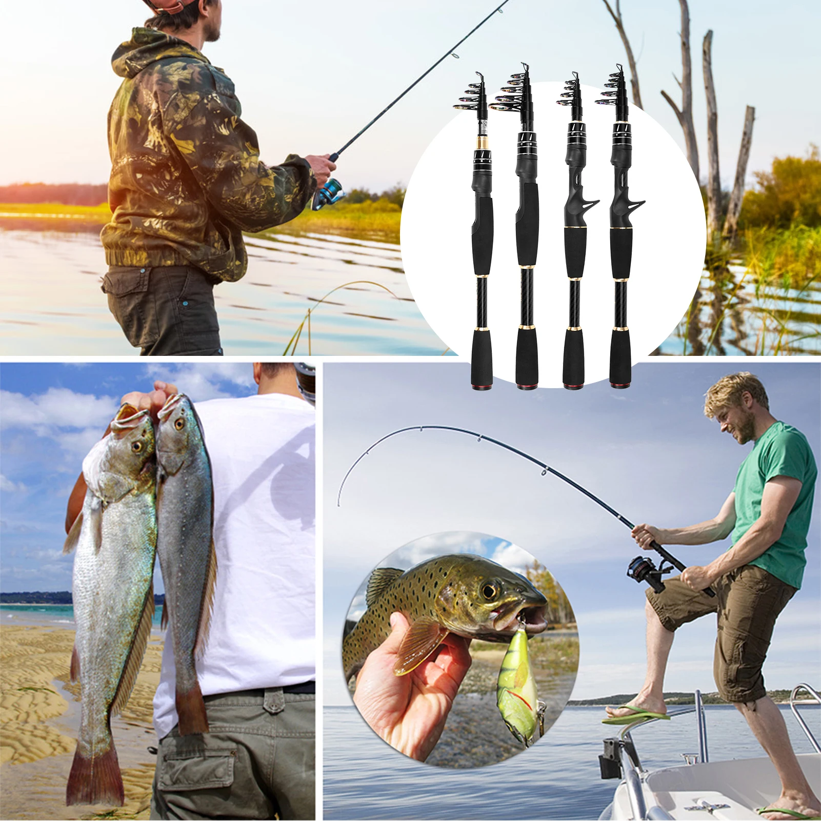 2021 New Arrival Good Excellent Quality Telescopic Spinning Fishing Rod Carbon Ultra Light Suitable For Sea Saltwater Freshwater
2021 New Arrival Good Excellent Quality Telescopic Spinning Fishing Rod Carbon Ultra Light Suitable For Sea Saltwater Freshwater