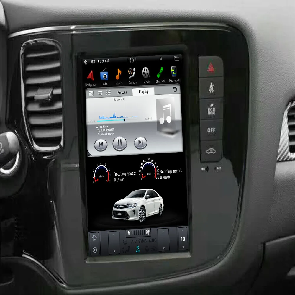 10 4 ''Tesla style Android 9 0 7 1 автомобильный dvd плеер GPS навигация для Mitsubishi Outlander Lancer 2014