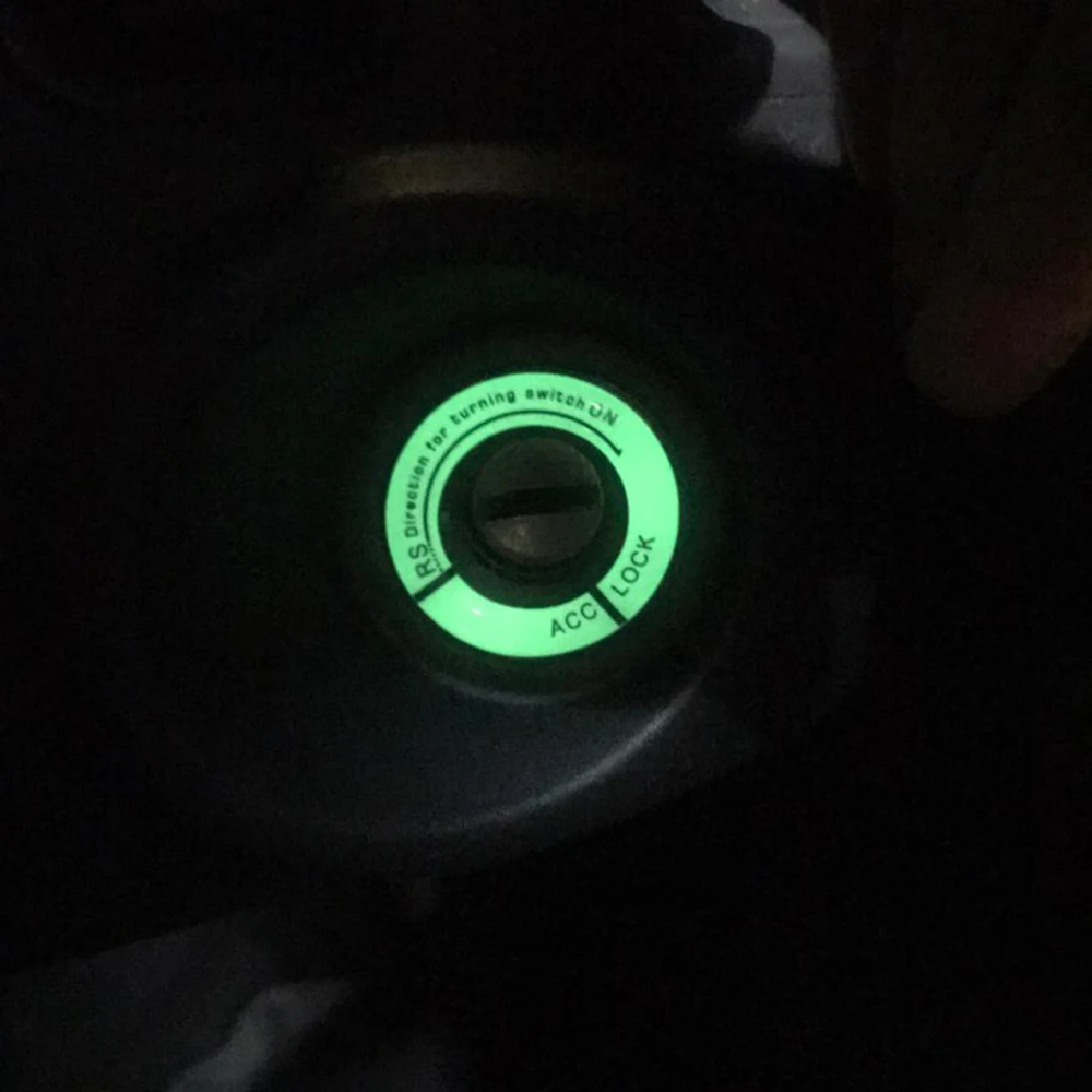 Светящийся автомобильный брелок наклейка на переключатель зажигания для Subaru