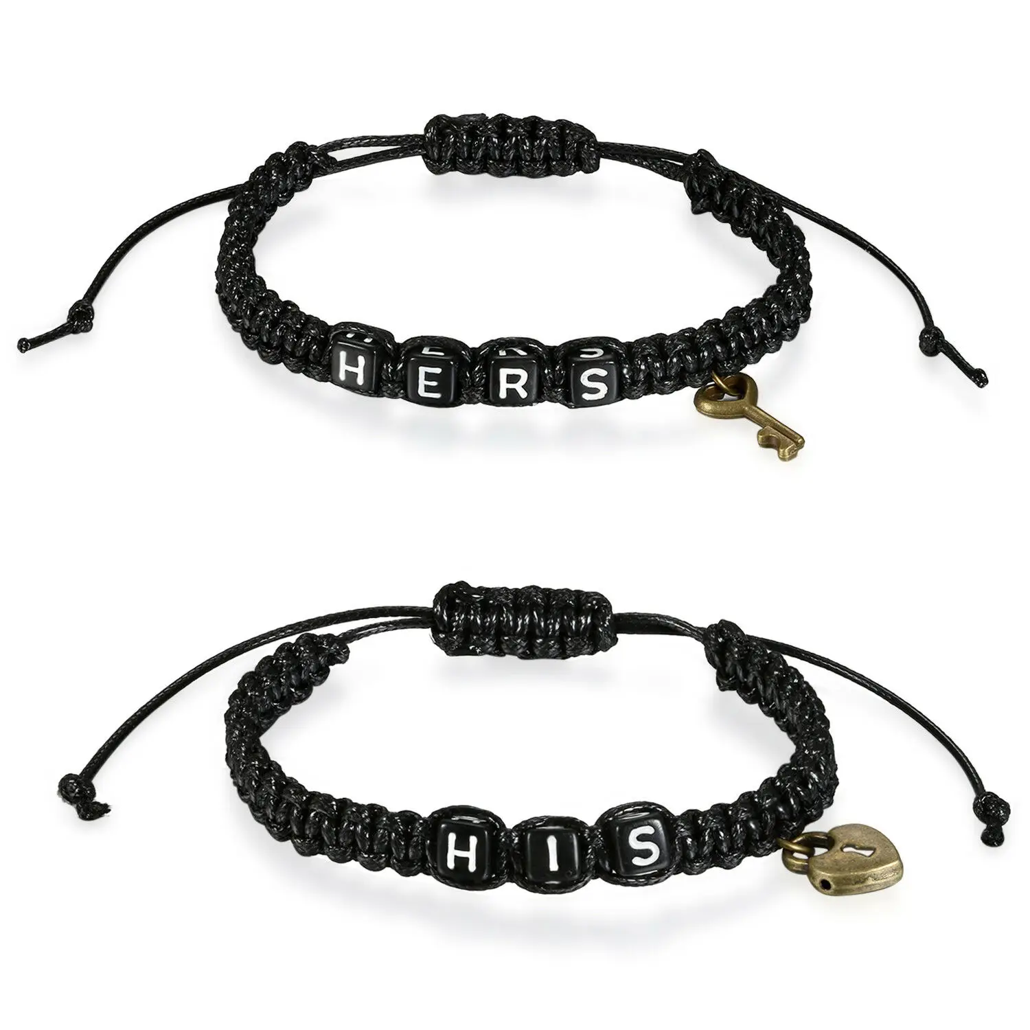 2pcs Black Handmade Braided Rope “HIS ”“HERS ”Lovers Couple Bracelets Strap Matching Bangle Adjustable Boyfriend Girlfriend Gift
2pcs Black Handmade Braided Rope “HIS ”“HERS ”Lovers Couple Bracelets Strap Matching Bangle Adjustable Boyfriend Girlfriend Gift