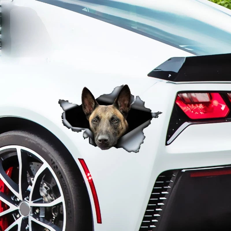 Creative Animal Belgian Malinois Car Sticker Torn Metal Reflective Stickers Shepherd Pet Dog 3D Waterproof and Sunscreen Decals
Creative Animal Belgian Malinois Car Sticker Torn Metal Reflective Stickers Shepherd Pet Dog 3D Waterproof and Sunscreen Decals