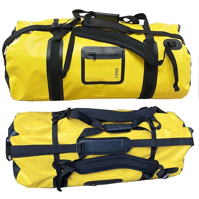 

120Liters Waterproof Dry Duffel Bag Backpack for Motorcycle, Kayaking, Rafting, Skiing, Travel, Hiking, Camping