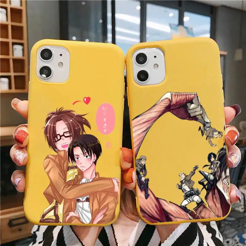 attack on titan hanji Phone Case for iphone 11 Pro Max X XS Max XR Candy Color Soft Cover For iPhone 7 8 6 6S Plus Funda Cases
attack on titan hanji Phone Case for iphone 11 Pro Max X XS Max XR Candy Color Soft Cover For iPhone 7 8 6 6S Plus Funda Cases