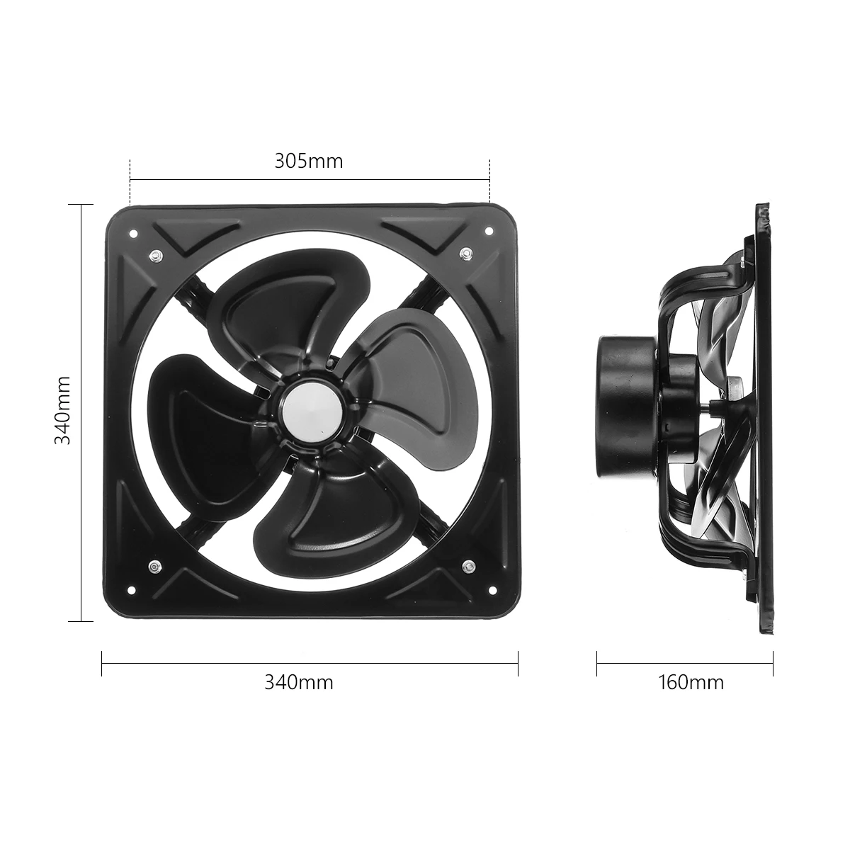 12 inch Metal Booster Exhaust Fan Industrial Extractor Fan Intake Ventilation Window Fan for Bathroom Toilet Kitchen Air Cleaner
12 inch Metal Booster Exhaust Fan Industrial Extractor Fan Intake Ventilation Window Fan for Bathroom Toilet Kitchen Air Cleaner