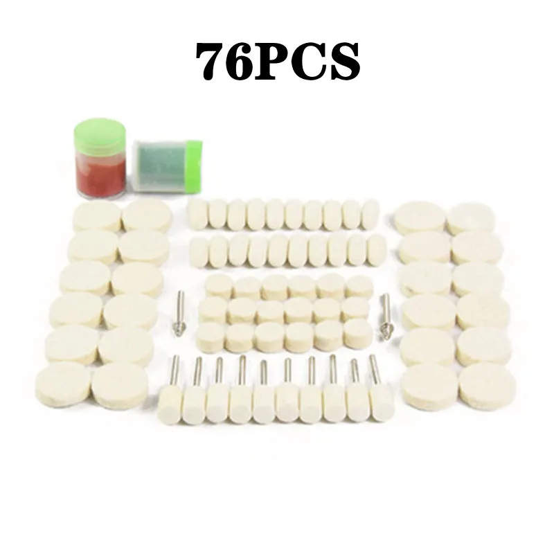 76PCS / SET Electric Grinding Accessories Polishing Set Combination Wool Polishing Head Wool Polishing Polishing Head
76PCS / SET Electric Grinding Accessories Polishing Set Combination Wool Polishing Head Wool Polishing Polishing Head