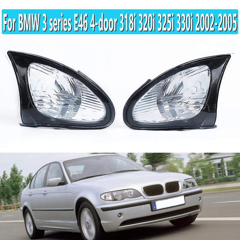

Для BMW 3 серии E46 4-дверный 318i 320i 325i 330i 2002-2005 Автомобильный светодиодный указатель поворота угловой маркер паркосветильник светильник правая ...