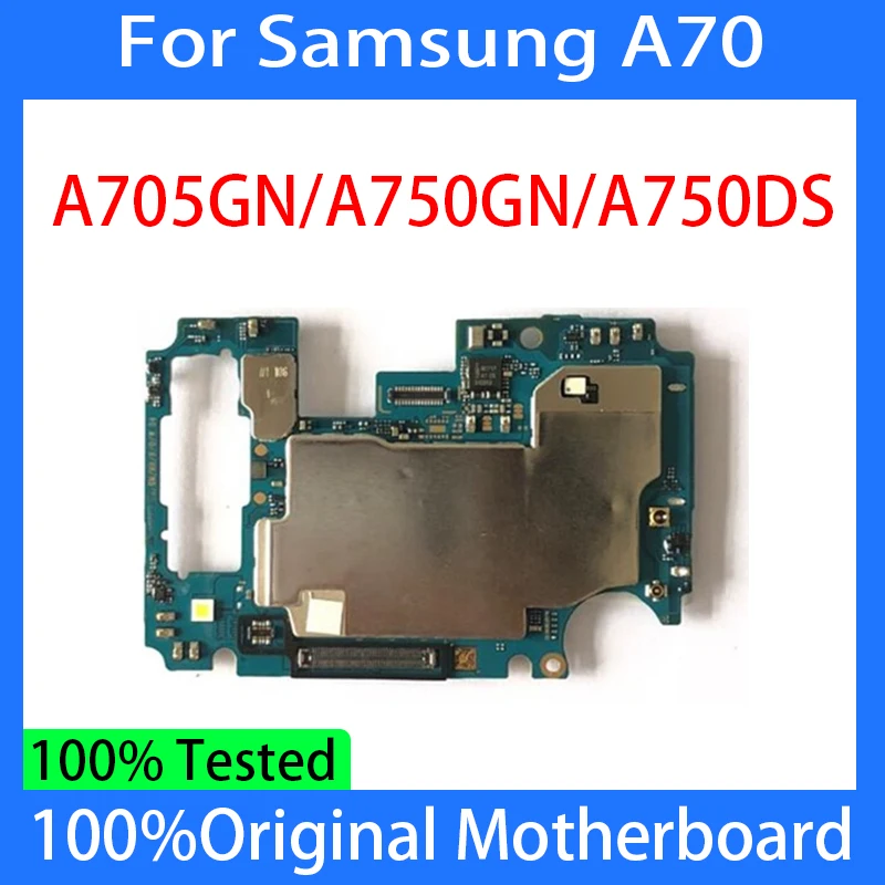 Original EU version For Samsung Galaxy A70 Motherboard A705F A705GM A705GN / A750F 1 SIM 2 SIM Unlocked Main Logicboard 64/128GB
Original EU version For Samsung Galaxy A70 Motherboard A705F A705GM A705GN / A750F 1 SIM 2 SIM Unlocked Main Logicboard 64/128GB