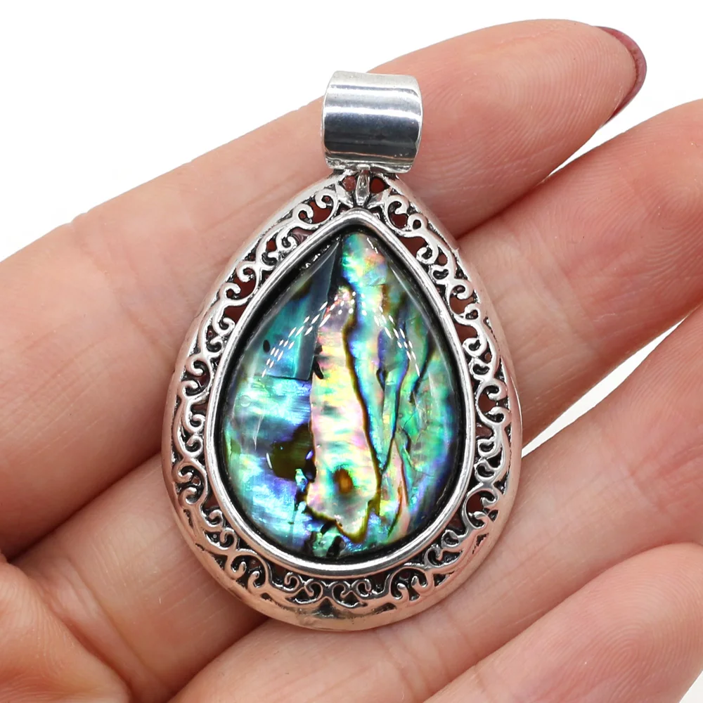 Natural Stone Pendant Charms Water Drop Shape Natural Malachites Abalone Shell Pendant for Making Women Jewelry Gift 24x40mm
Natural Stone Pendant Charms Water Drop Shape Natural Malachites Abalone Shell Pendant for Making Women Jewelry Gift 24x40mm