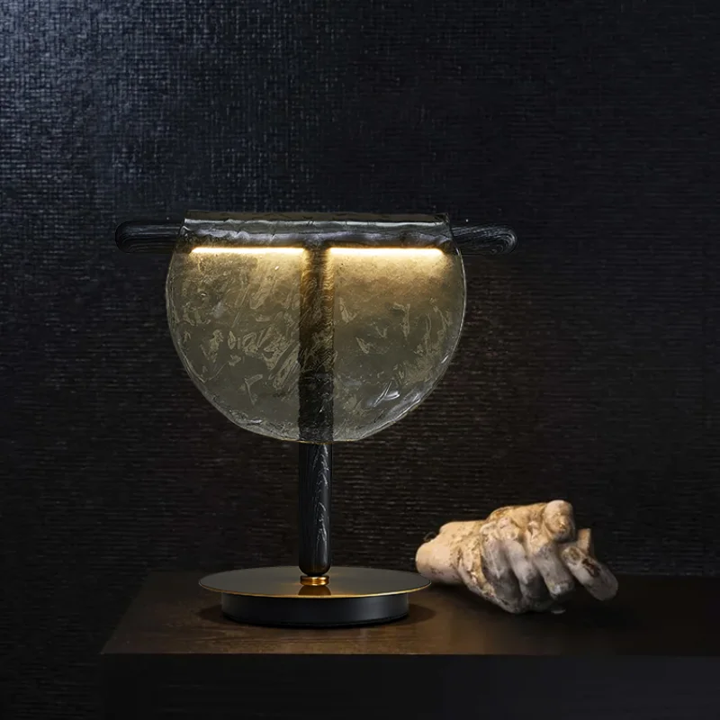 Vintage Table Lamp Wood Grain Art Designer Luxury Glass Bedside LED Lamp Creative Bedroom Decoration Lighting Art Lampa Luces B
Vintage Table Lamp Wood Grain Art Designer Luxury Glass Bedside LED Lamp Creative Bedroom Decoration Lighting Art Lampa Luces B