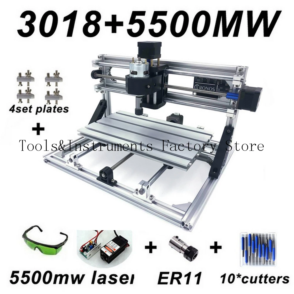 Модернизированный мини-гравировальный станок с ЧПУ 5500 МВт 2500 мвт 500 фрезерный по
