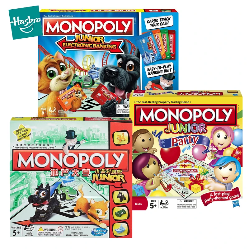 Hasbro Monopoly Junior Games for Kids Family Party Board Games for Children Educational Table Game Kids Toys for Children Gift
Hasbro Monopoly Junior Games for Kids Family Party Board Games for Children Educational Table Game Kids Toys for Children Gift