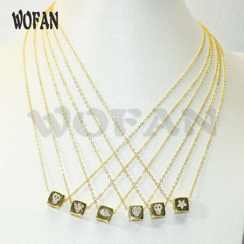 10 шт Циркон микро проложить кубик бисера Шарм Кулон ожерелье золотого цвета кубического циркония кулон с звеньями Цепи Ожерелье 50607
10 шт Циркон микро проложить кубик бисера Шарм Кулон ожерелье золотого цвета кубического циркония кулон с звеньями Цепи Ожерелье 50607