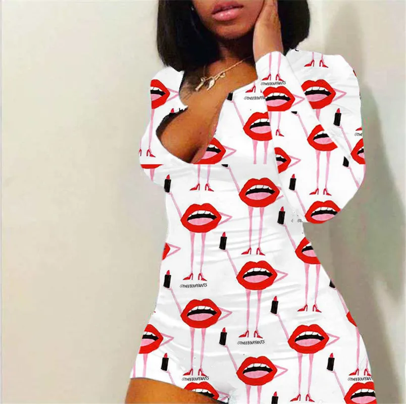 2021 New Women Summer Home Bodysuits Multicolor Printed V-Neck Long Sleeves Tight-Fitting Jumpsuits for Ladies
2021 New Women Summer Home Bodysuits Multicolor Printed V-Neck Long Sleeves Tight-Fitting Jumpsuits for Ladies