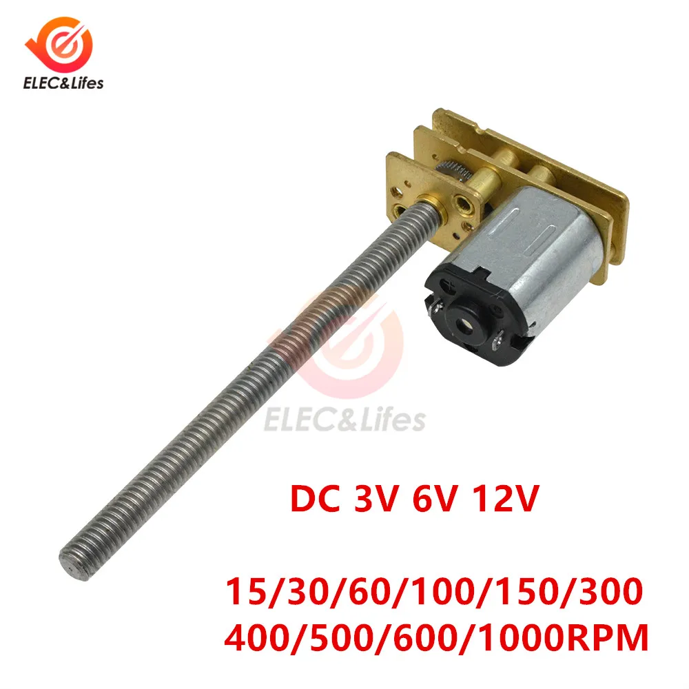 GA1024-N20 DC Gear Motor 100RPM DC 3V 6V 12V M4*55mm metal Screw High Torque Gear Motor Deceleration micro motor
GA1024-N20 DC Gear Motor 100RPM DC 3V 6V 12V M4*55mm metal Screw High Torque Gear Motor Deceleration micro motor