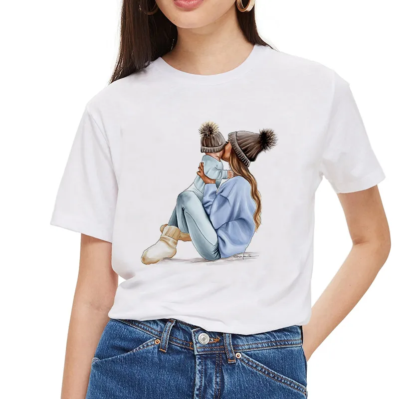 Women's T-shirts Woman Tshirts Harajuku Top T shirts Print White Tops Femme Print Vogue Summer Mother's Love Instagram Clothes
Women's T-shirts Woman Tshirts Harajuku Top T shirts Print White Tops Femme Print Vogue Summer Mother's Love Instagram Clothes