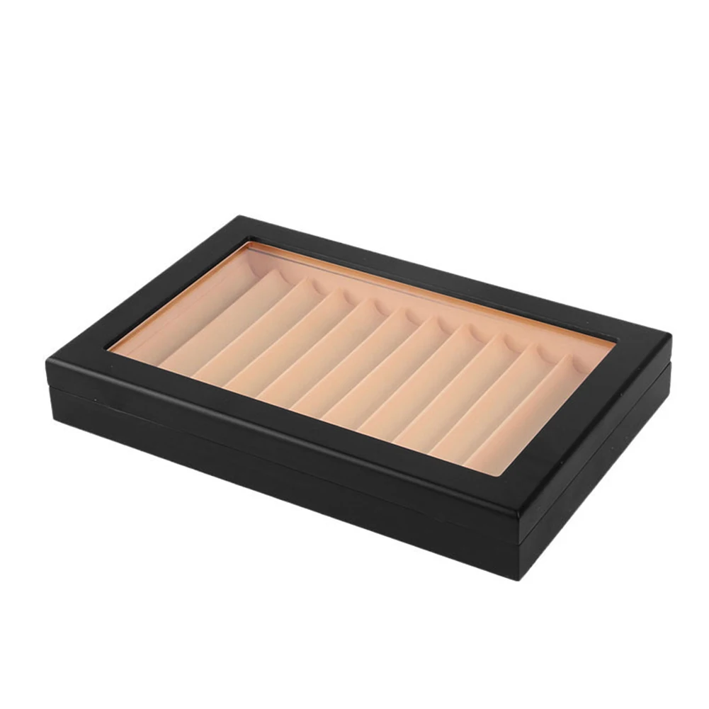 12 Grid Wear Resistant Scratch Proof Display Box Anti Dust Pen Case Rectangle Gift Wooden Student Storage Glass Lid Visible
12 Grid Wear Resistant Scratch Proof Display Box Anti Dust Pen Case Rectangle Gift Wooden Student Storage Glass Lid Visible