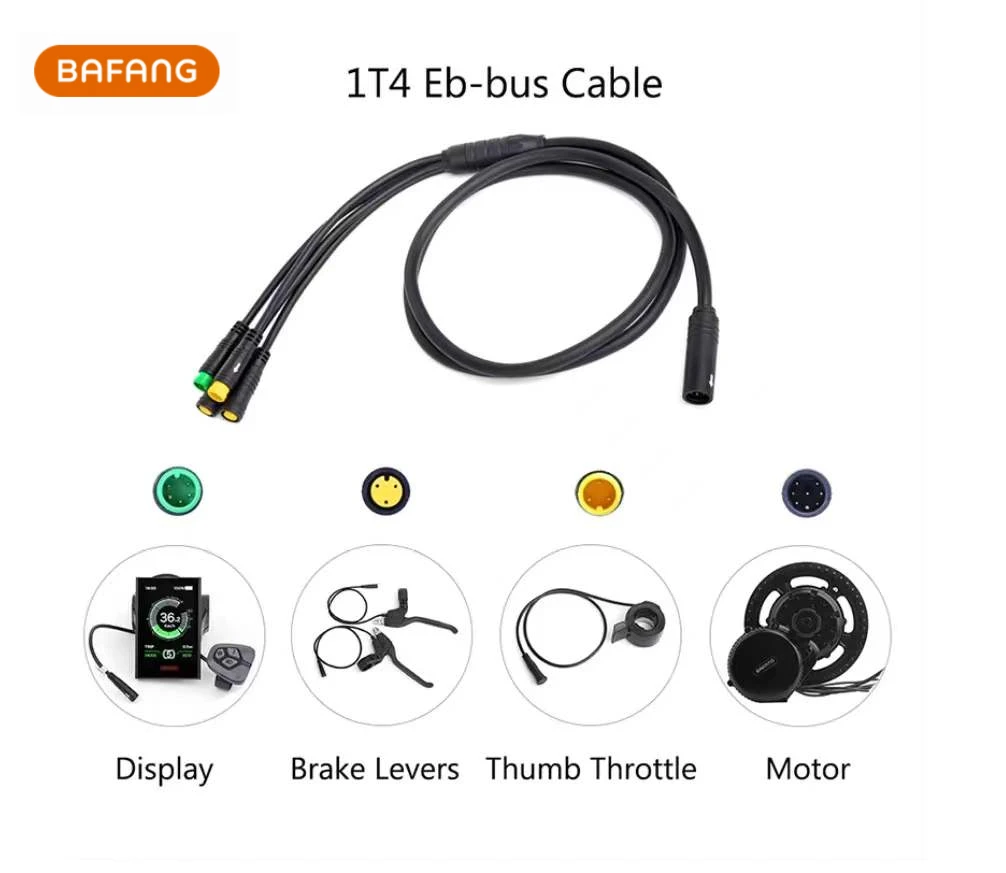 Bafang Throttle Display Brake Lever 1T4 Cable Connector For BBS BBSHD Mid Drive Ebike Accessories
Bafang Throttle Display Brake Lever 1T4 Cable Connector For BBS BBSHD Mid Drive Ebike Accessories