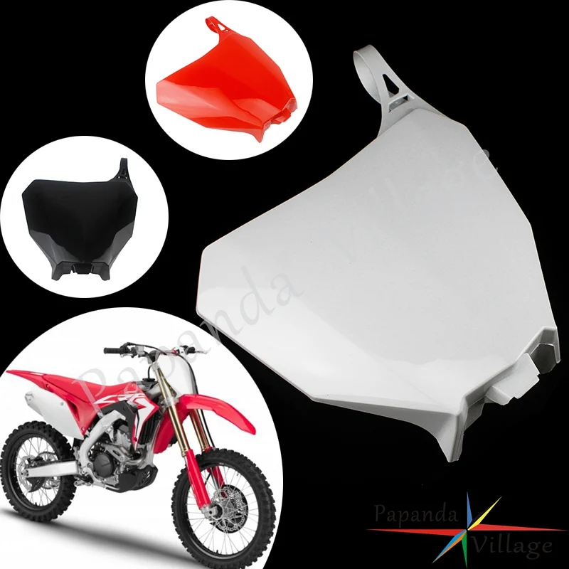 Передние номерные таблички белого красного черного цвета для мотоцикла Honda CRF250R