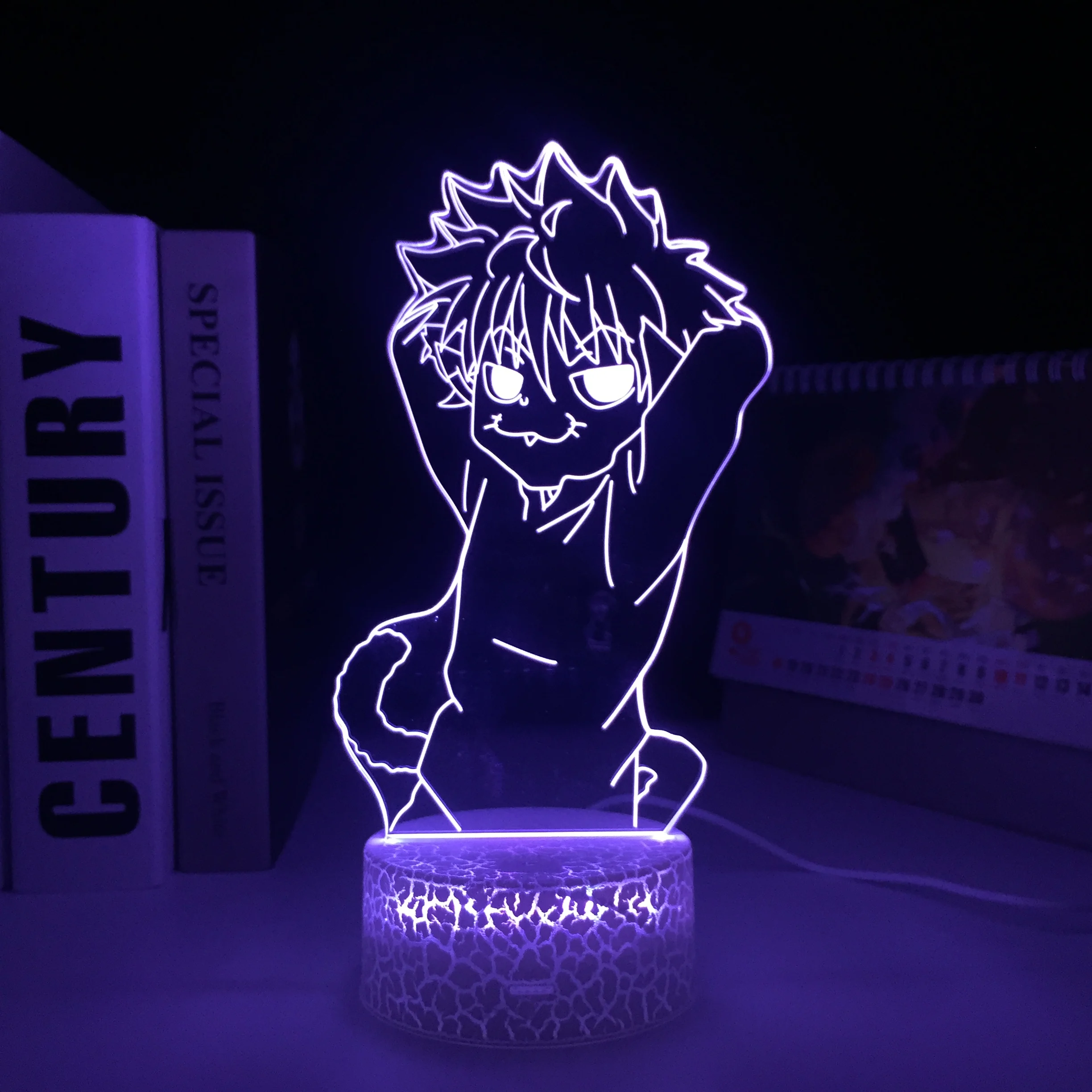 3D LED Lamp Anime Figure 7 Color Changes With Remote Control Visual Illusion White Cracked Base Acrylic Panel Night Light
3D LED Lamp Anime Figure 7 Color Changes With Remote Control Visual Illusion White Cracked Base Acrylic Panel Night Light