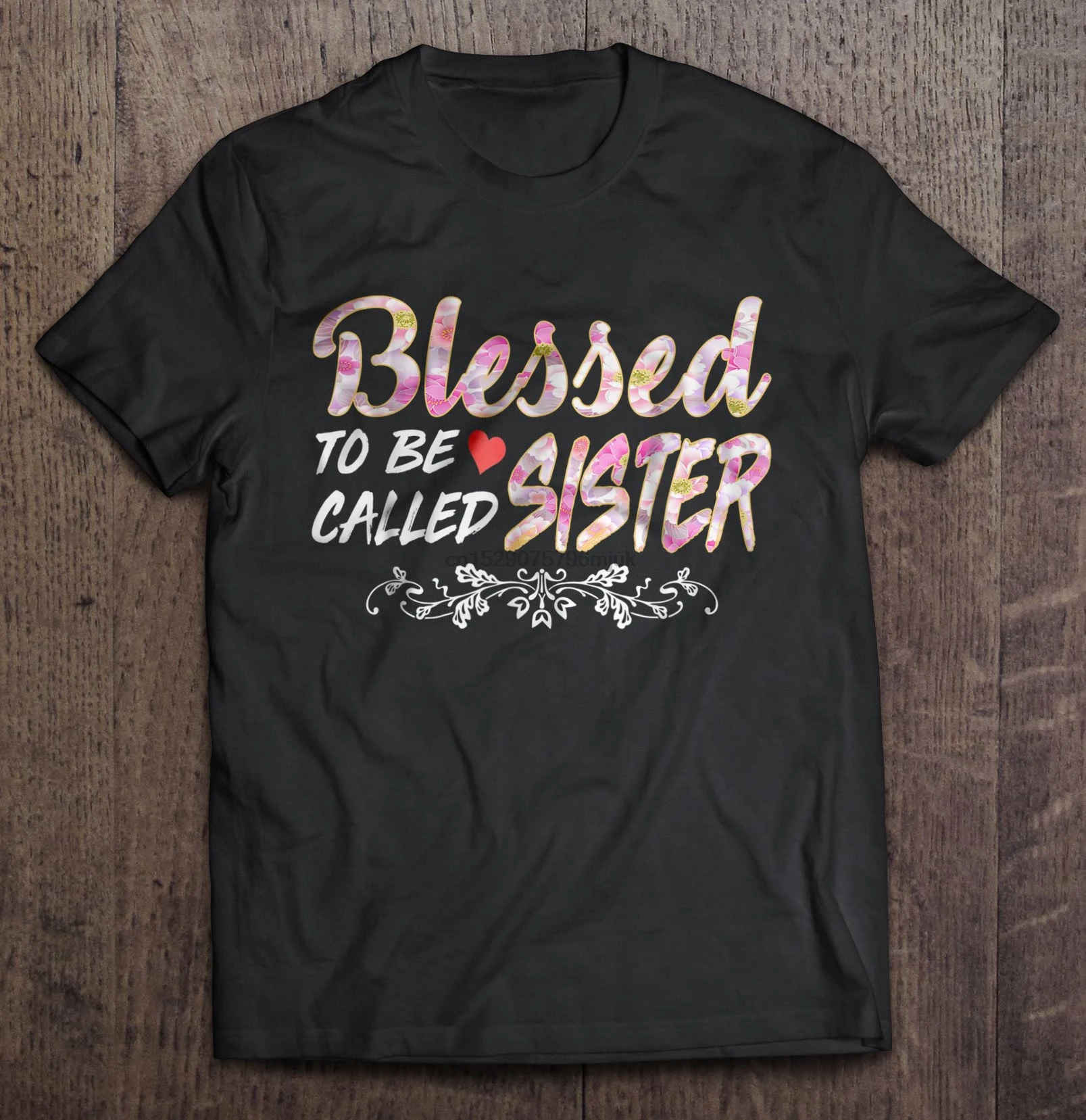 Фото Мужская футболка с надписью Blessed To Be call Sister женская футболка| - купить