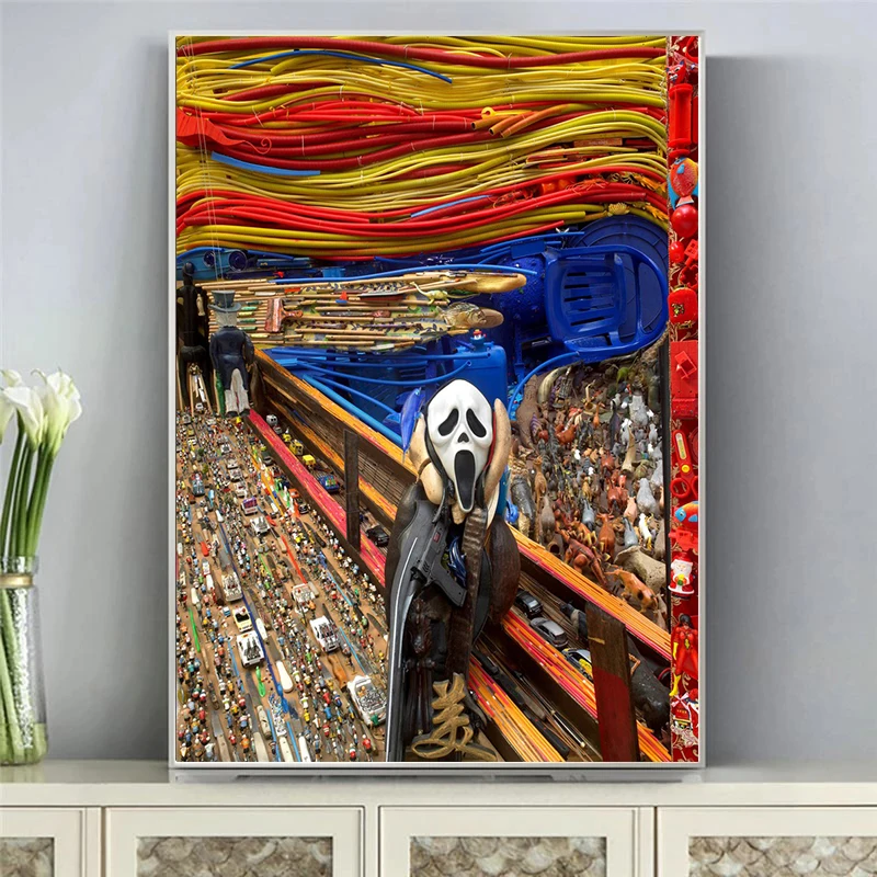Abstract Graffiti Street Art Edvard Munch Scream Shout Canvas Painting Famous Posters and Prints Wall Art Picture for Room
Abstract Graffiti Street Art Edvard Munch Scream Shout Canvas Painting Famous Posters and Prints Wall Art Picture for Room