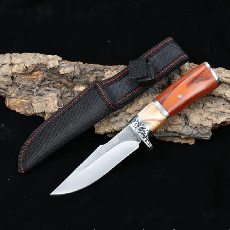 Hysenss Outdoor Camping Hiking Hunting Survival Tactical Knife Stainless Steel Blade Wooden Handle Nylon Sheath Peeling Tool
Hysenss Outdoor Camping Hiking Hunting Survival Tactical Knife Stainless Steel Blade Wooden Handle Nylon Sheath Peeling Tool