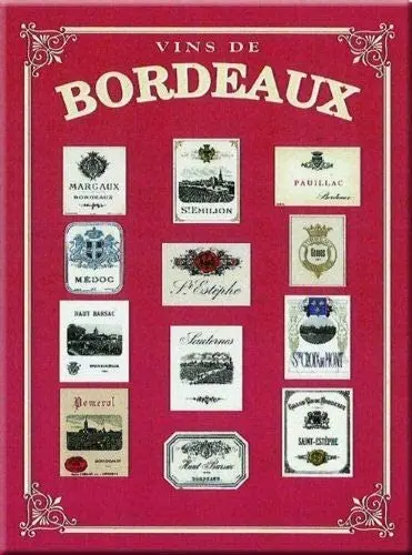 

Французский винтажный металлический знак Бордо вино Франция-M137 ретро стена для дома Бар Паб винтажный Декор для кафе, 8x12 дюймов