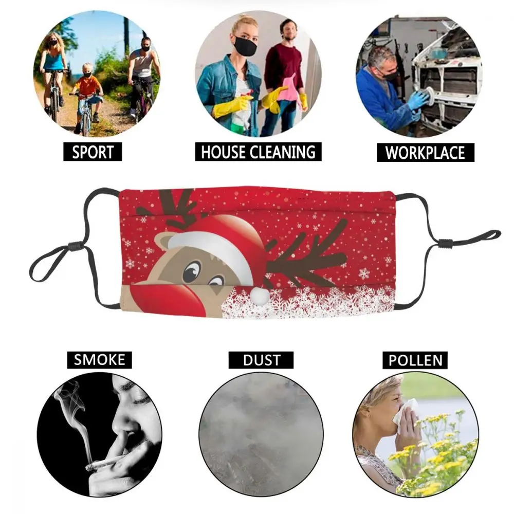 Reindeer Red Hat Snow Snowflake Mouth Face Mask Anti Haze/Anti Dust Mouth Mask 
Reindeer Red Hat Snow Snowflake Mouth Face Mask Anti Haze/Anti Dust Mouth Mask
