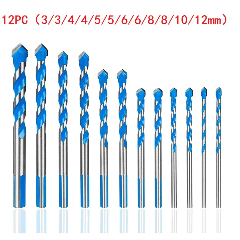 12PC Multipurpose Diamond Tile Drill Bit Set Hole Saw Cutter For Wood Metal Masonry Drilling Ceramic Drill Bits
12PC Multipurpose Diamond Tile Drill Bit Set Hole Saw Cutter For Wood Metal Masonry Drilling Ceramic Drill Bits