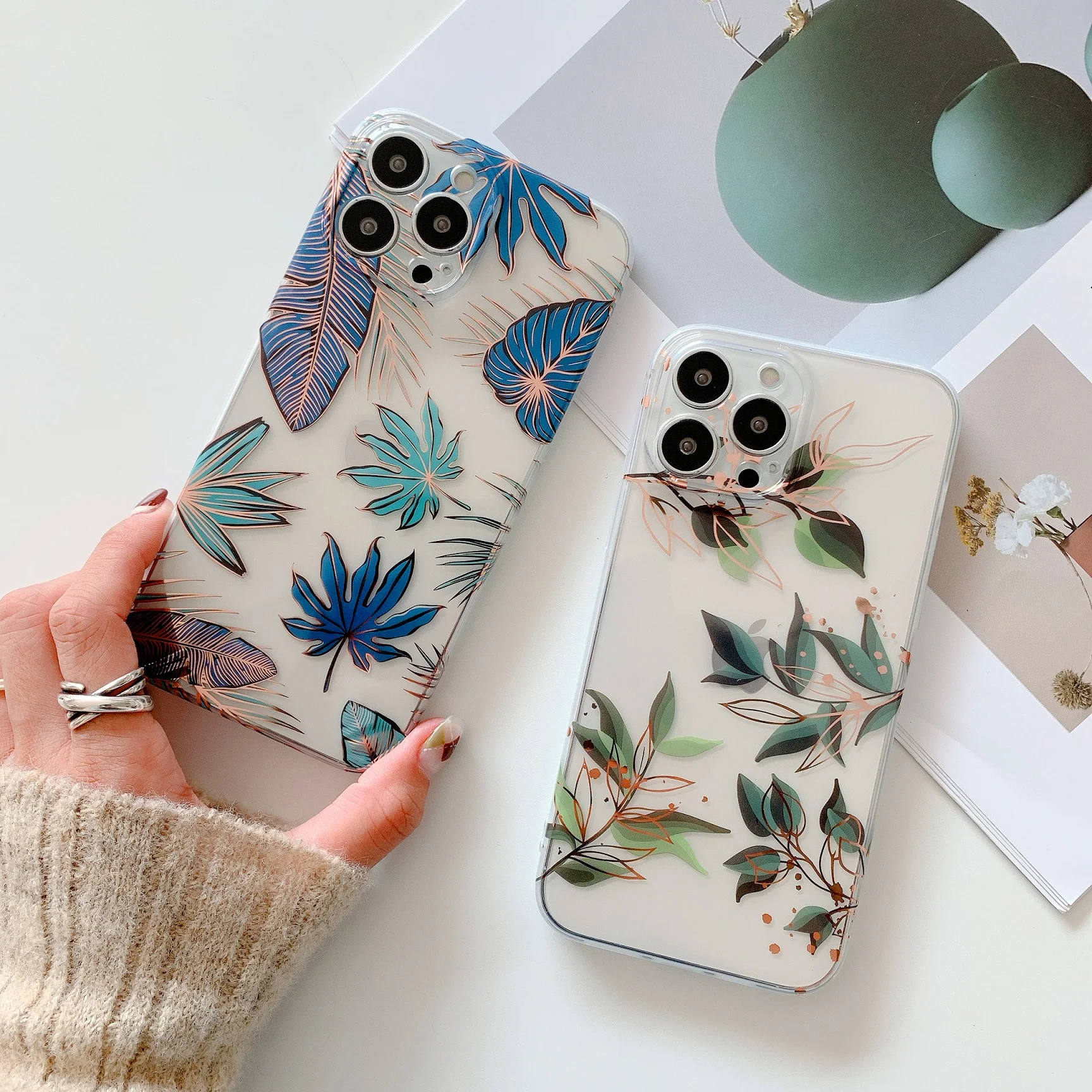 Phone Case For iPhone SE 2020 7 8 X XR Plus XS 11 12 13 Mini Pro Max Fashion Plating Glitter Banana Leaves Rose Flower IMD Cover
Phone Case For iPhone SE 2020 7 8 X XR Plus XS 11 12 13 Mini Pro Max Fashion Plating Glitter Banana Leaves Rose Flower IMD Cover
