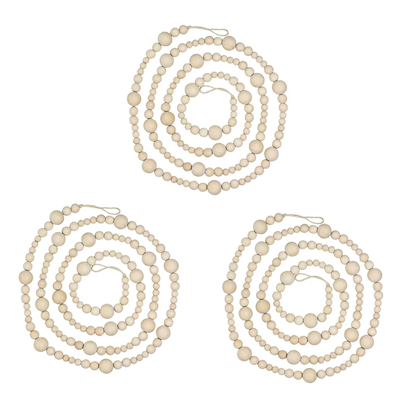 3Pcs 7Ft Wooden Beaded Garland Farmhouse Home Decor Rustic Country Natural Holiday Christmas Tree Garland Boho
3Pcs 7Ft Wooden Beaded Garland Farmhouse Home Decor Rustic Country Natural Holiday Christmas Tree Garland Boho