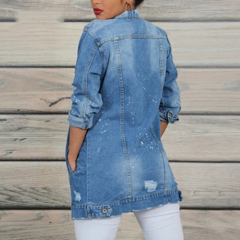 Womens Clothes Denim Jackets Oversized Outerwear England Female Long Sleeve Streetwear Loose Casual Korean Coat
Womens Clothes Denim Jackets Oversized Outerwear England Female Long Sleeve Streetwear Loose Casual Korean Coat