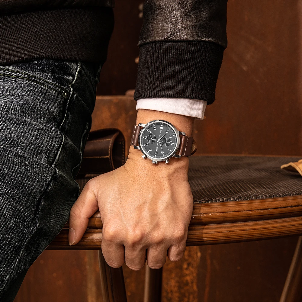 MEGIR 2021 Fashion Brown Leather Quartz Watch for Men Waterproof Chronograph Sport Wrist Watches Man Clock Hour Montre Homme
MEGIR 2021 Fashion Brown Leather Quartz Watch for Men Waterproof Chronograph Sport Wrist Watches Man Clock Hour Montre Homme