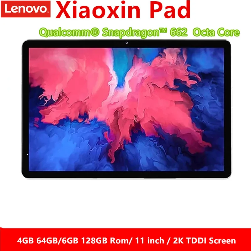 

Original Lenovo XiaoXin Pad WiFi Tablet TB-J606F 11 inch 6GB 128GB/ 4GB 64GB Android 10 Qualcomm Snapdragon 662 Octa Core Global