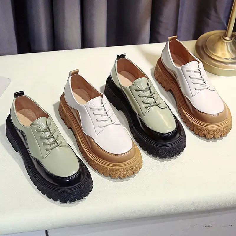 2021 Fashion British Style Vintage Women's Platform Shoes Soft Comfort Lace Up Casual Platform Shoes For Woman Zapatos De Mujer
2021 Fashion British Style Vintage Women's Platform Shoes Soft Comfort Lace Up Casual Platform Shoes For Woman Zapatos De Mujer