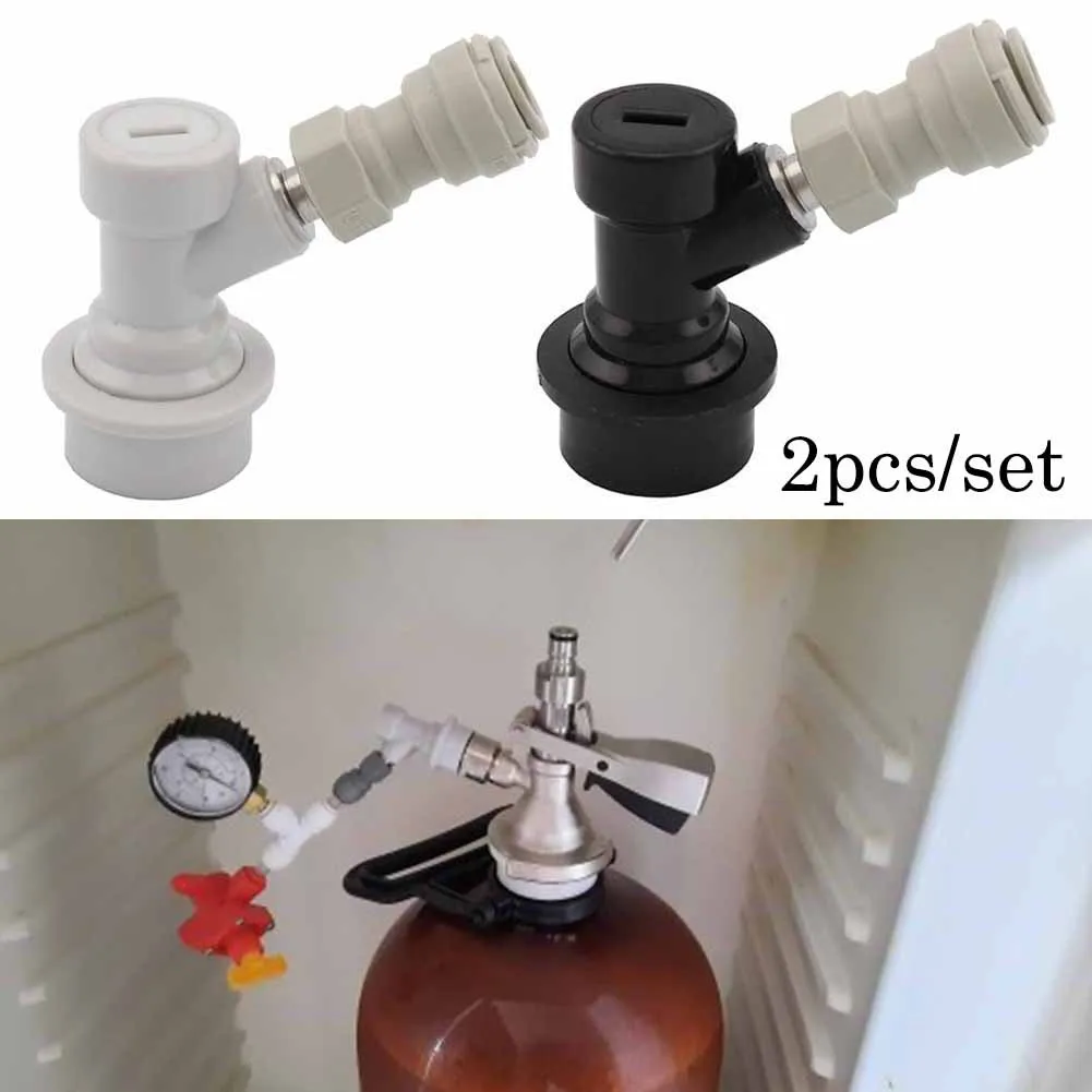 Beer Ball Lock & Beer Keg Disconnect 3/8" -1/4" FFL Push-Fit Connector Homebrew Draft Beer Dispenser For Most Mini-kegs
Beer Ball Lock & Beer Keg Disconnect 3/8" -1/4" FFL Push-Fit Connector Homebrew Draft Beer Dispenser For Most Mini-kegs