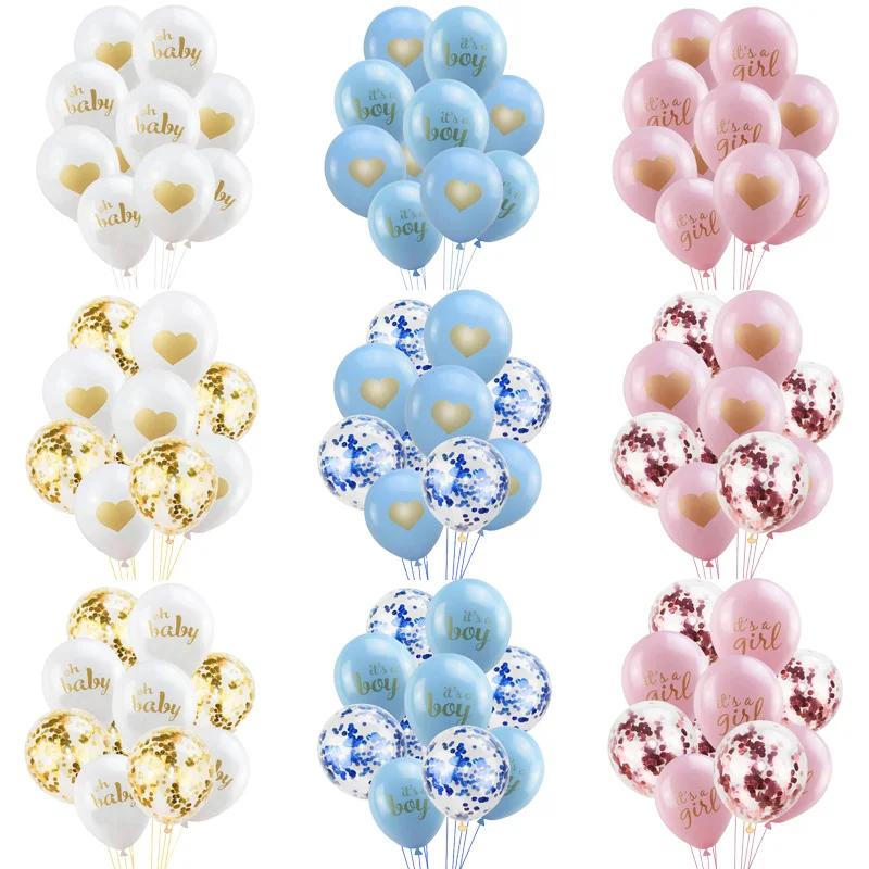 10pcs Baby Shower Balloons Birthday Decorations latex ballons confetti BOY Girl Printed Party Air Helium Globos Deco 12 inches
10pcs Baby Shower Balloons Birthday Decorations latex ballons confetti BOY Girl Printed Party Air Helium Globos Deco 12 inches