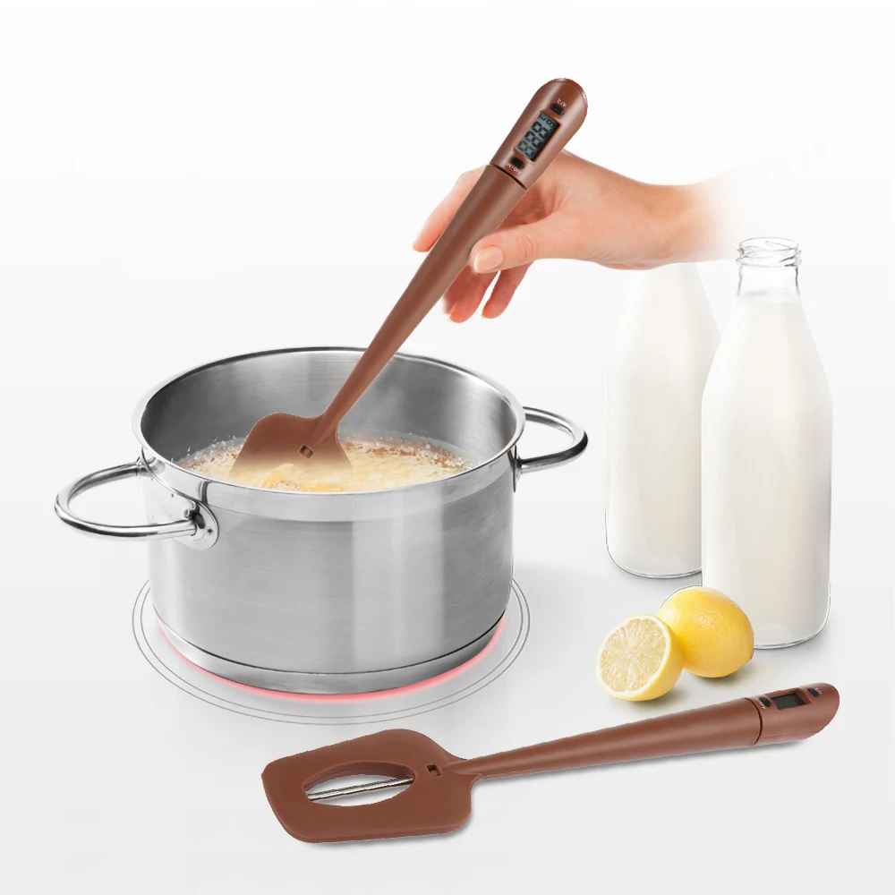 Portable Silicone Scraper Spatula Long Probe Digital Food Thermometer Chocolate cooking Baking Tools For Kitchen Gadgets
Portable Silicone Scraper Spatula Long Probe Digital Food Thermometer Chocolate cooking Baking Tools For Kitchen Gadgets