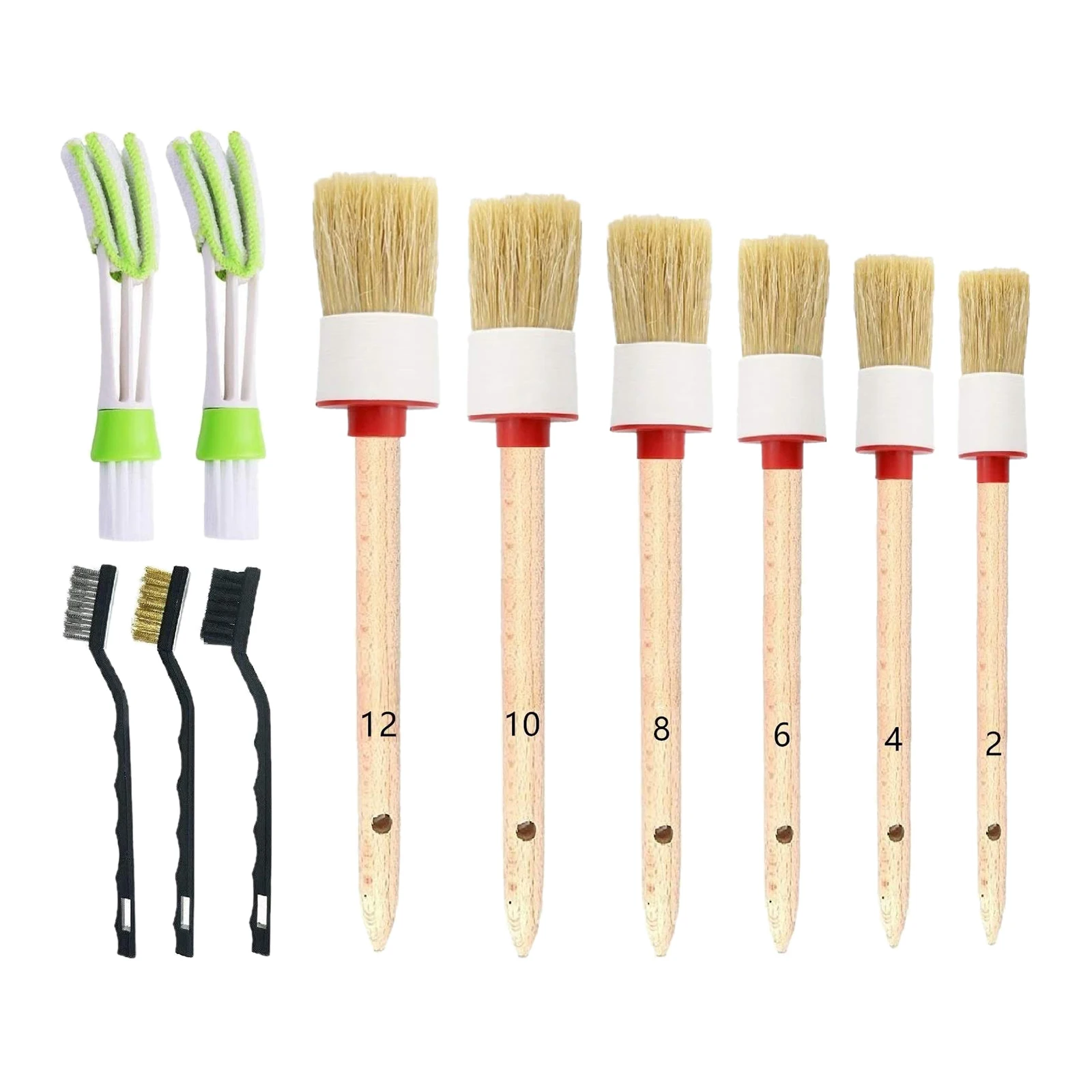 11 Pcs Car Cleaning Detailing Brush Set Dirt Dust Clean Brush For Car Motorcycle Interior Exterior Leather Air Vents Clean
11 Pcs Car Cleaning Detailing Brush Set Dirt Dust Clean Brush For Car Motorcycle Interior Exterior Leather Air Vents Clean