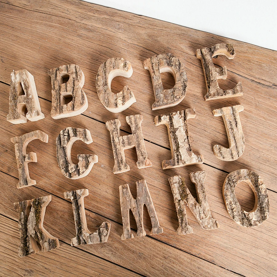 1PCS Letter Decoration Home Decoration Wooden Letters Bark Retro Ornaments DIY Decorations
1PCS Letter Decoration Home Decoration Wooden Letters Bark Retro Ornaments DIY Decorations
