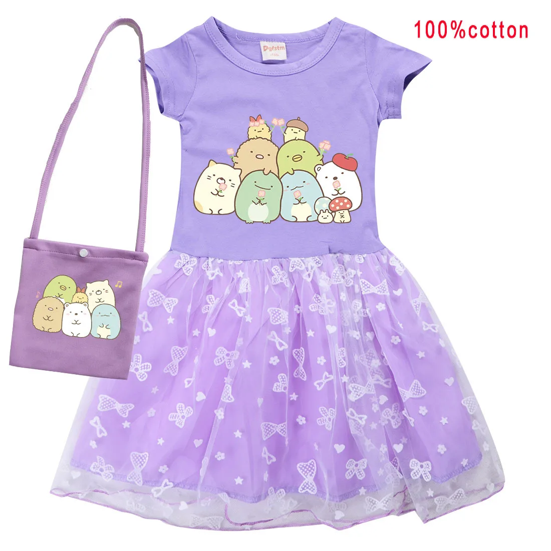 Kids Cartoon Sumikkogurashi Dress+bag 2pcs for Little Girls Fancy Wedding Dresses Children Short Sleeve Party Birthday Clothes
Kids Cartoon Sumikkogurashi Dress+bag 2pcs for Little Girls Fancy Wedding Dresses Children Short Sleeve Party Birthday Clothes