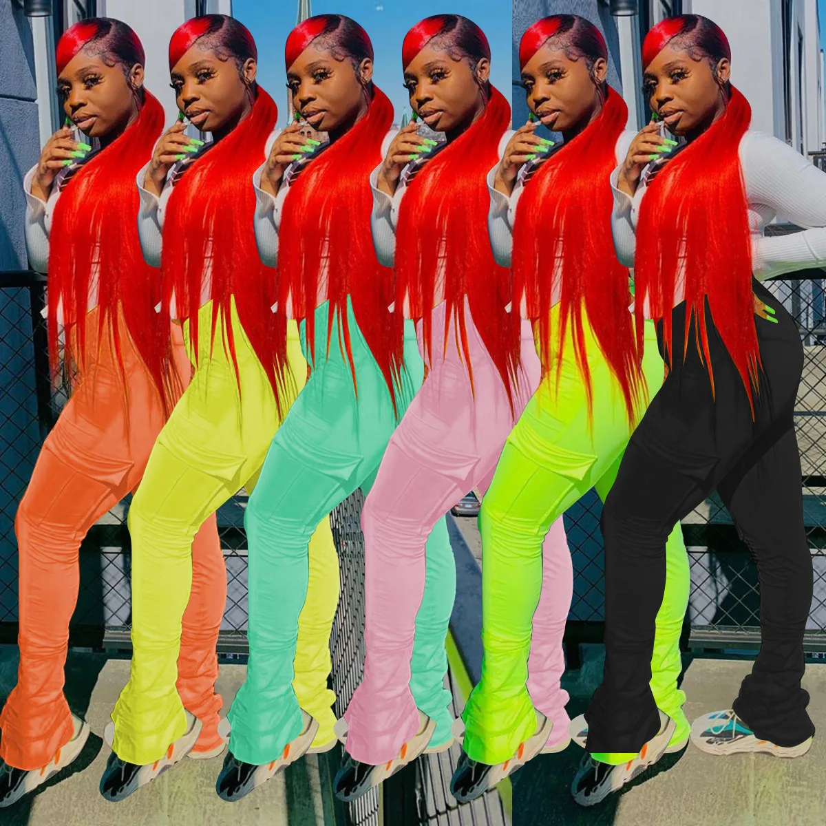 Echoine Stacked Sweatpants High Waist Tracksuits Skinny Cargo Pants with Pocket Y2K Harajuku Joggers Streetwear Women Trousers
Echoine Stacked Sweatpants High Waist Tracksuits Skinny Cargo Pants with Pocket Y2K Harajuku Joggers Streetwear Women Trousers