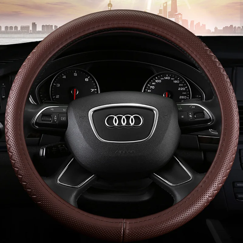 For Audi A6L Steering Wheel Cover A4L Q5l Q3 Q7 A5 Imported A3 A7 A8 Leather Special Purpose Vehicle Handle Cover
For Audi A6L Steering Wheel Cover A4L Q5l Q3 Q7 A5 Imported A3 A7 A8 Leather Special Purpose Vehicle Handle Cover