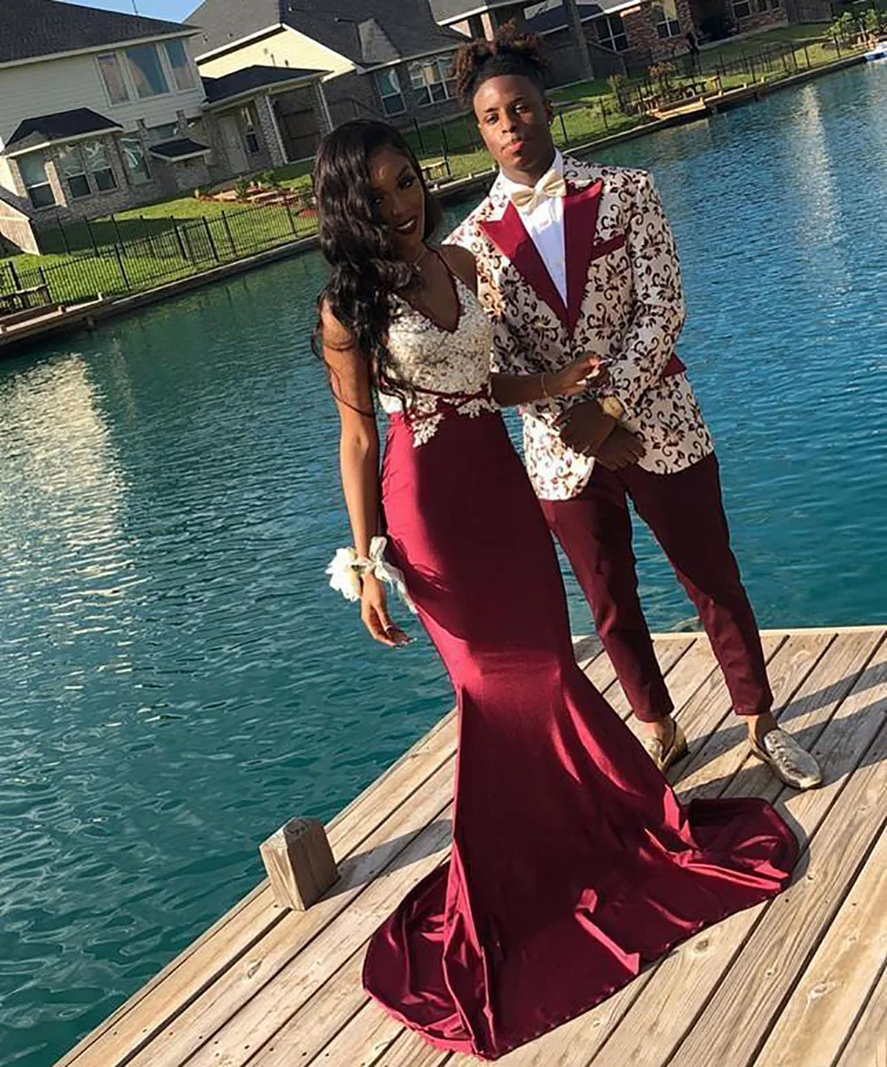 V-Neck Elegant Evening Formal Dresses African Woman Burgundy Mermaid Prom Appliques Gowns Sexy Spaghetti
V-Neck Elegant Evening Formal Dresses African Woman Burgundy Mermaid Prom Appliques Gowns Sexy Spaghetti