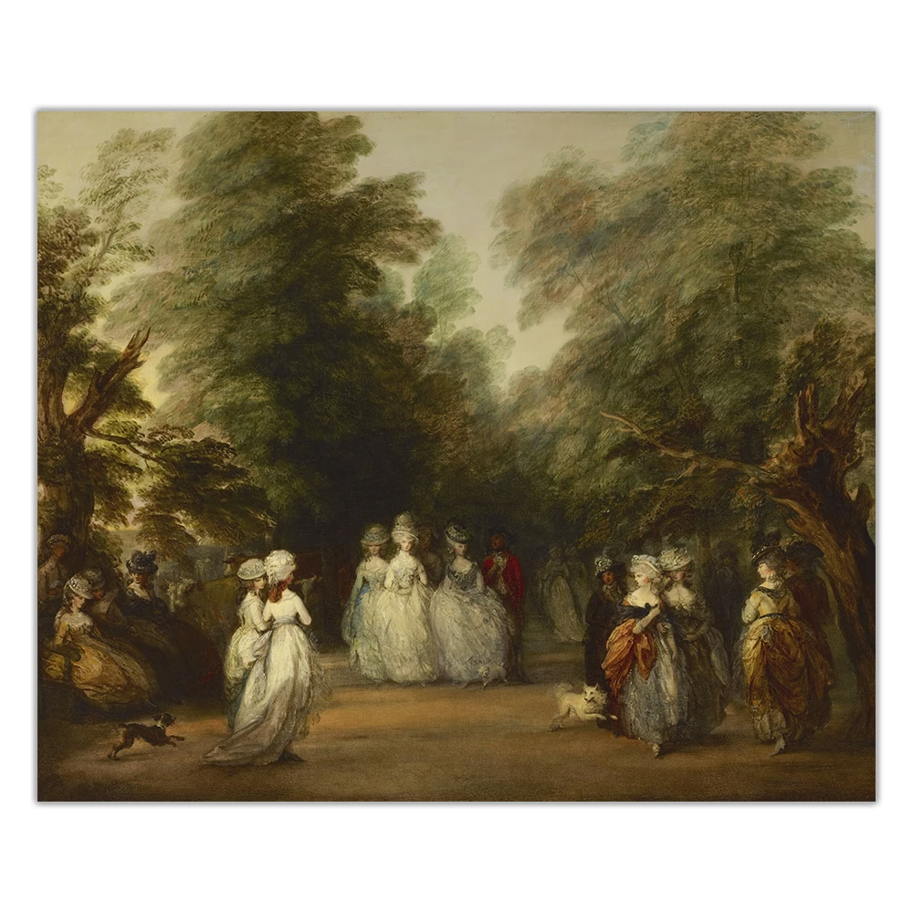 Citon Thomas Gainsborough Mall The in Saint James's Park Canvas холст картина маслом художественный постер